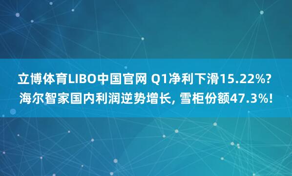 立博体育LIBO中国官网 Q1净利下滑15.22%? 海尔智家国内利润逆势增长， 雪柜份额47.3%!